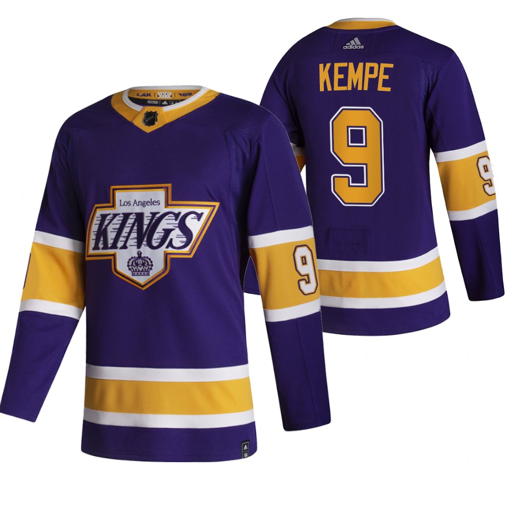 2021 Adidias Los Angeles Kings #9 Adrian Kempe Black Men Reverse Retro Alternate NHL Jersey->buffalo sabres->NHL Jersey
